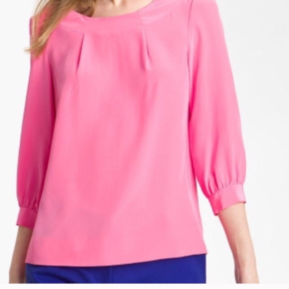 Kate Spade New York Pink Silk Blouse